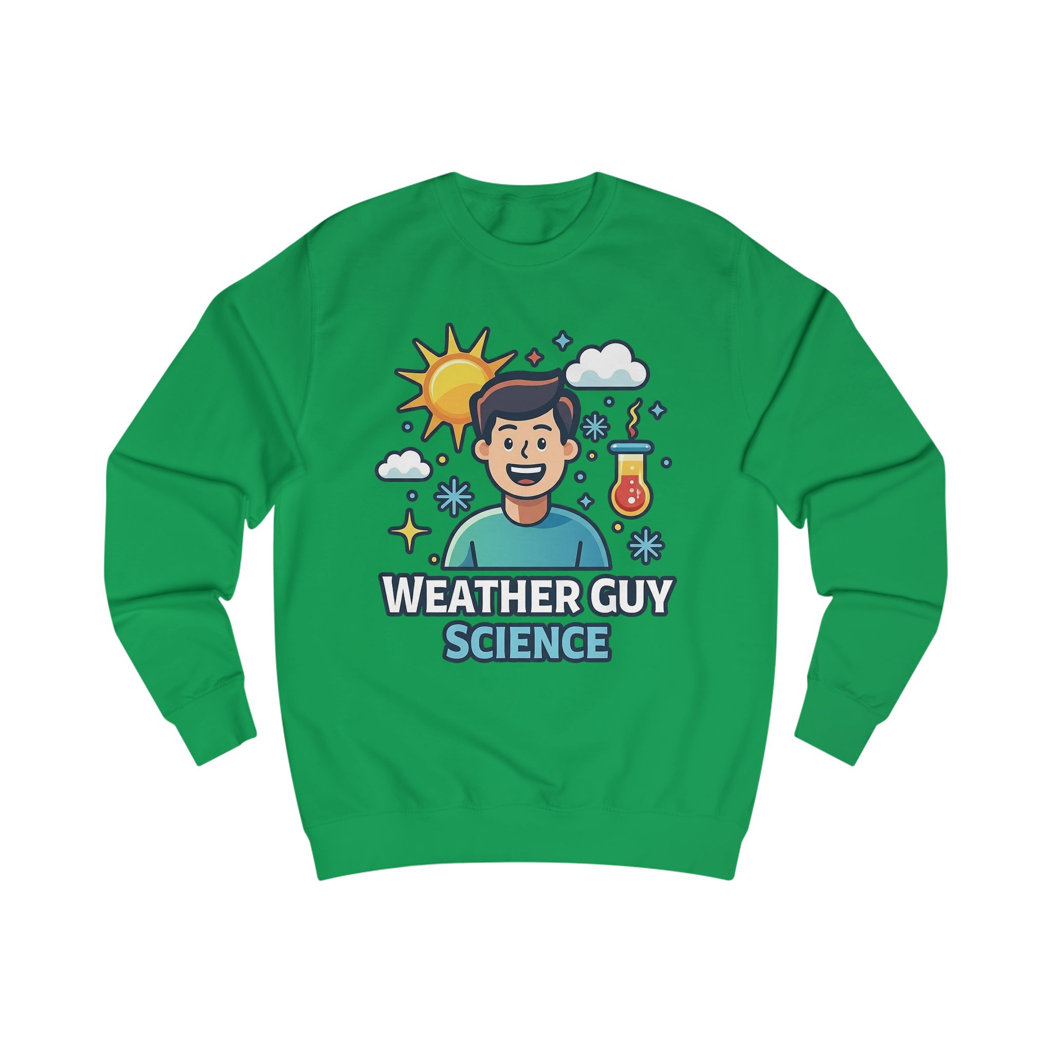 Weather Guy Science Sweatshirt — "God Made Science" Back Design - Image 5