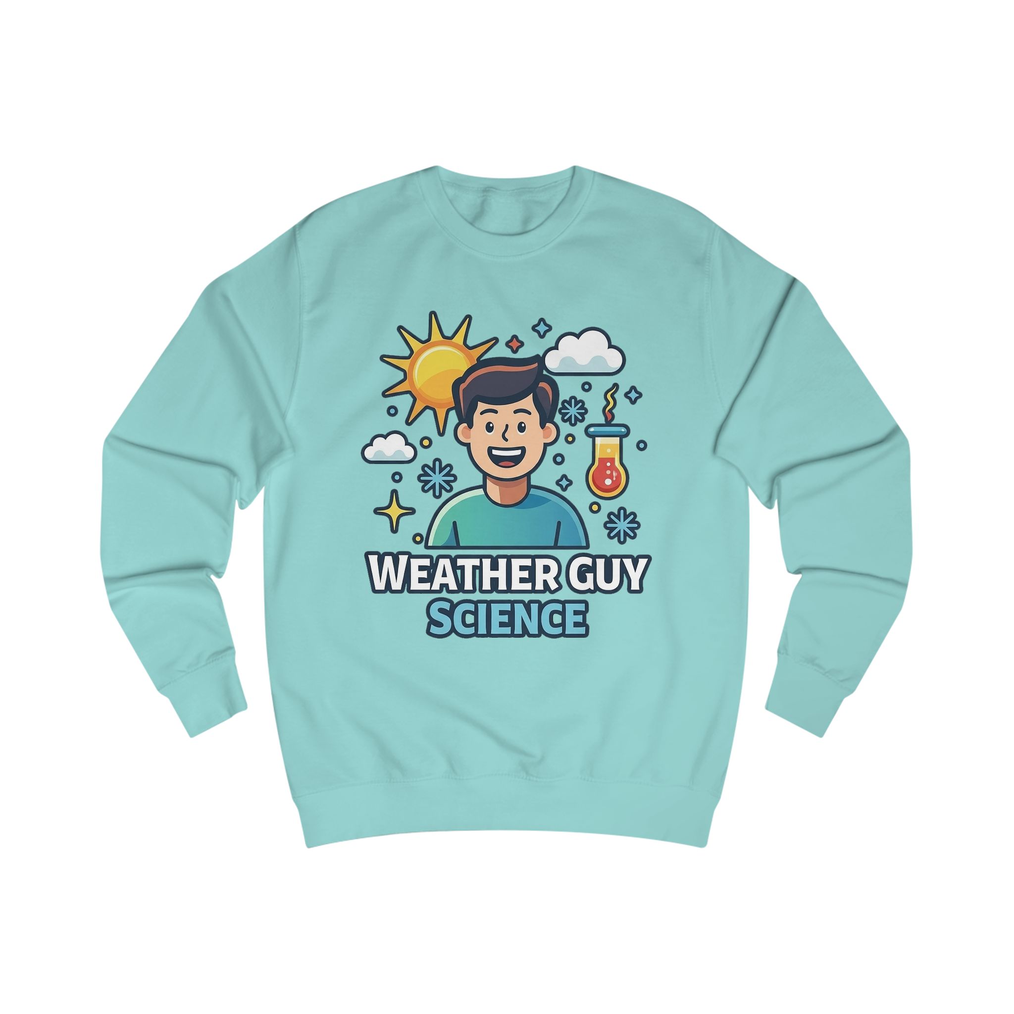 Weather Guy Science Sweatshirt — "God Made Science" Back Design - Image 7