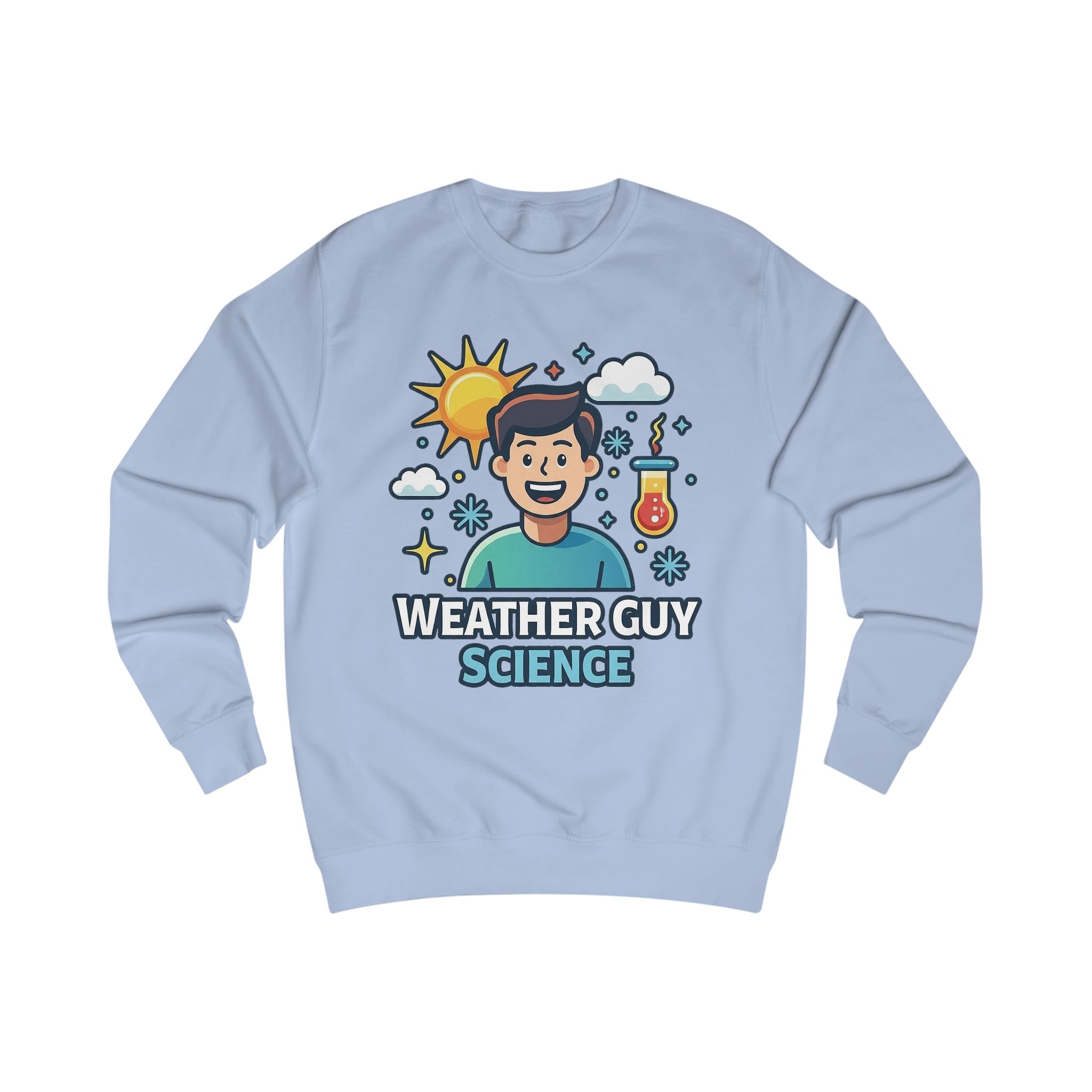 Weather Guy Science Sweatshirt — "God Made Science" Back Design - Image 9