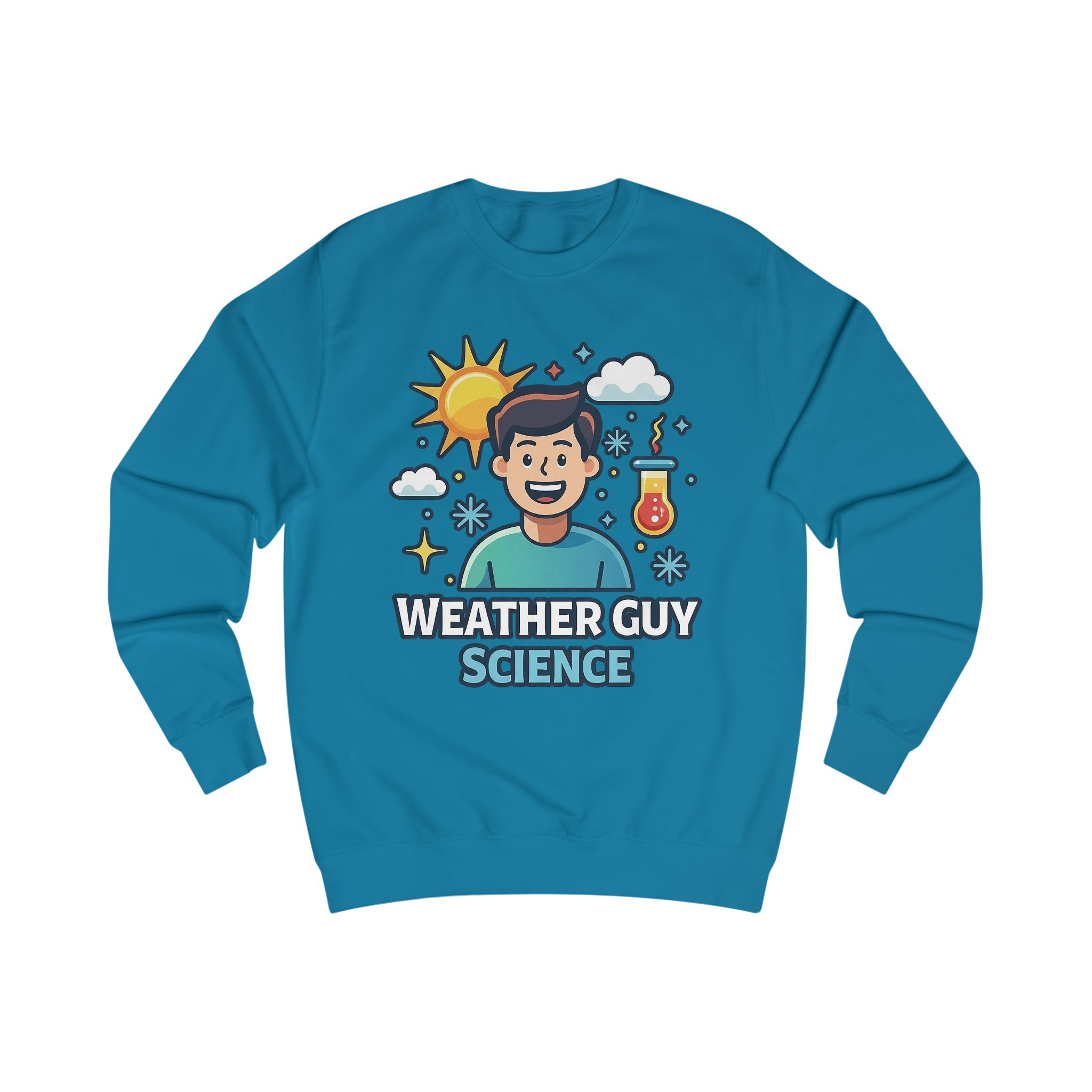 Weather Guy Science Sweatshirt — "God Made Science" Back Design - Image 11
