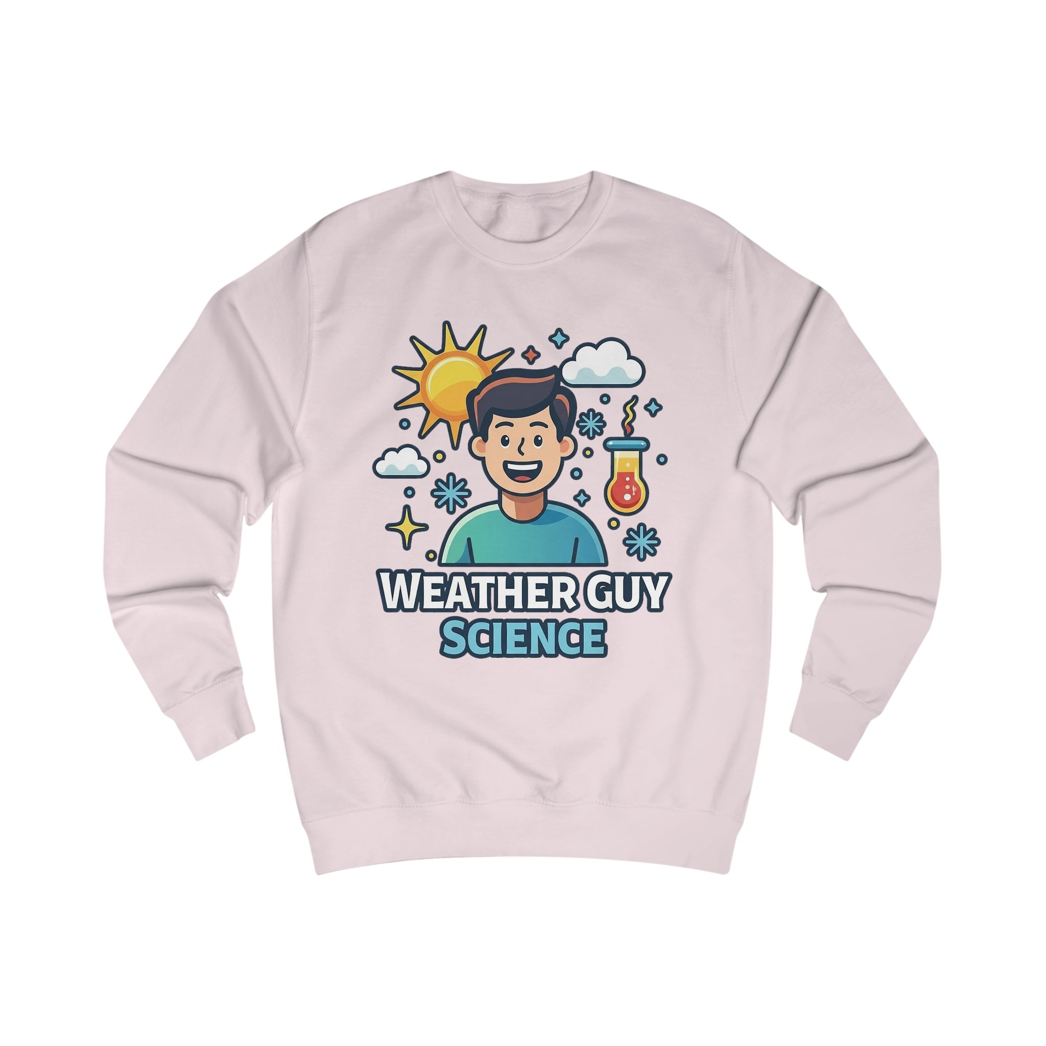 Weather Guy Science Sweatshirt — "God Made Science" Back Design - Image 15