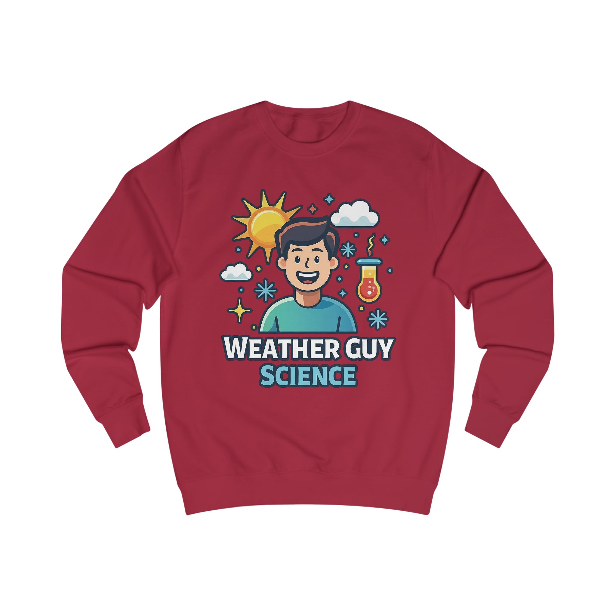 Weather Guy Science Sweatshirt — "God Made Science" Back Design - Image 17