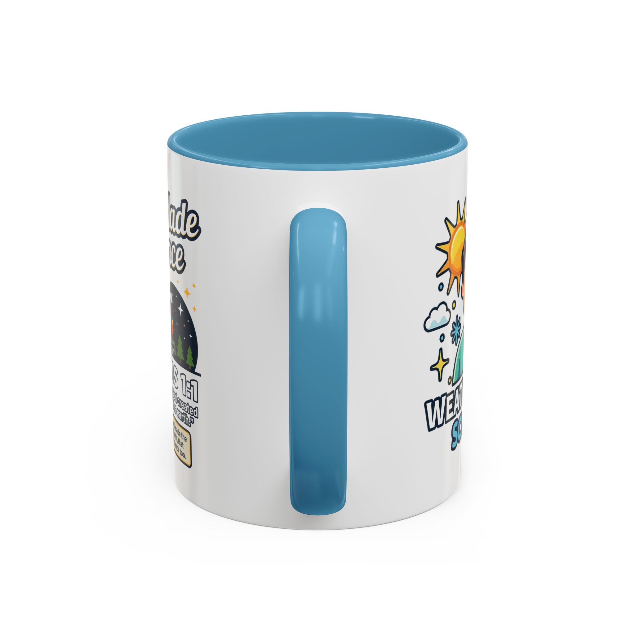 God Made Science Coffee Mug — "Genesis 1:1" Christian Faith & Science Accent Mug - Image 45