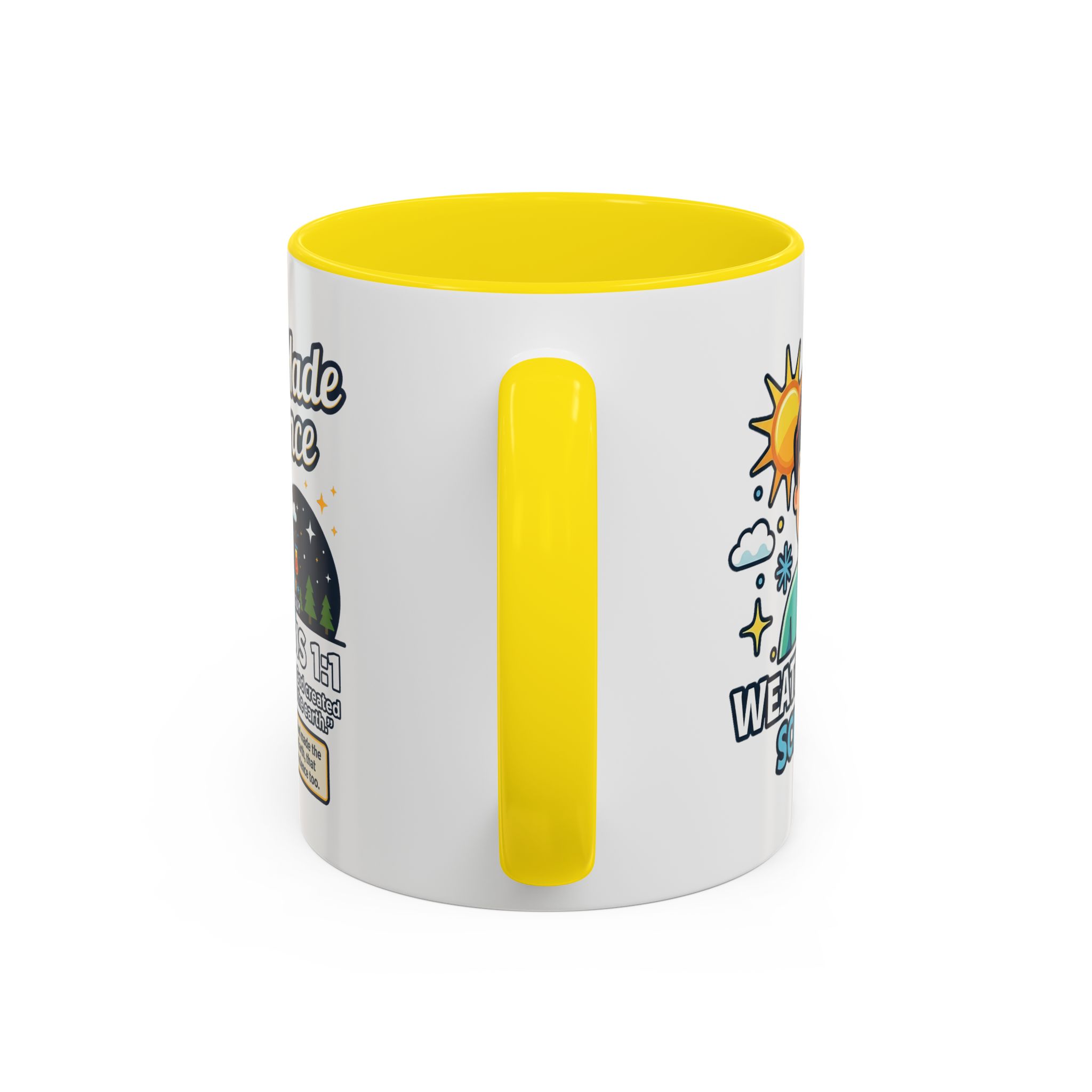 God Made Science Coffee Mug — "Genesis 1:1" Christian Faith & Science Accent Mug - Image 60