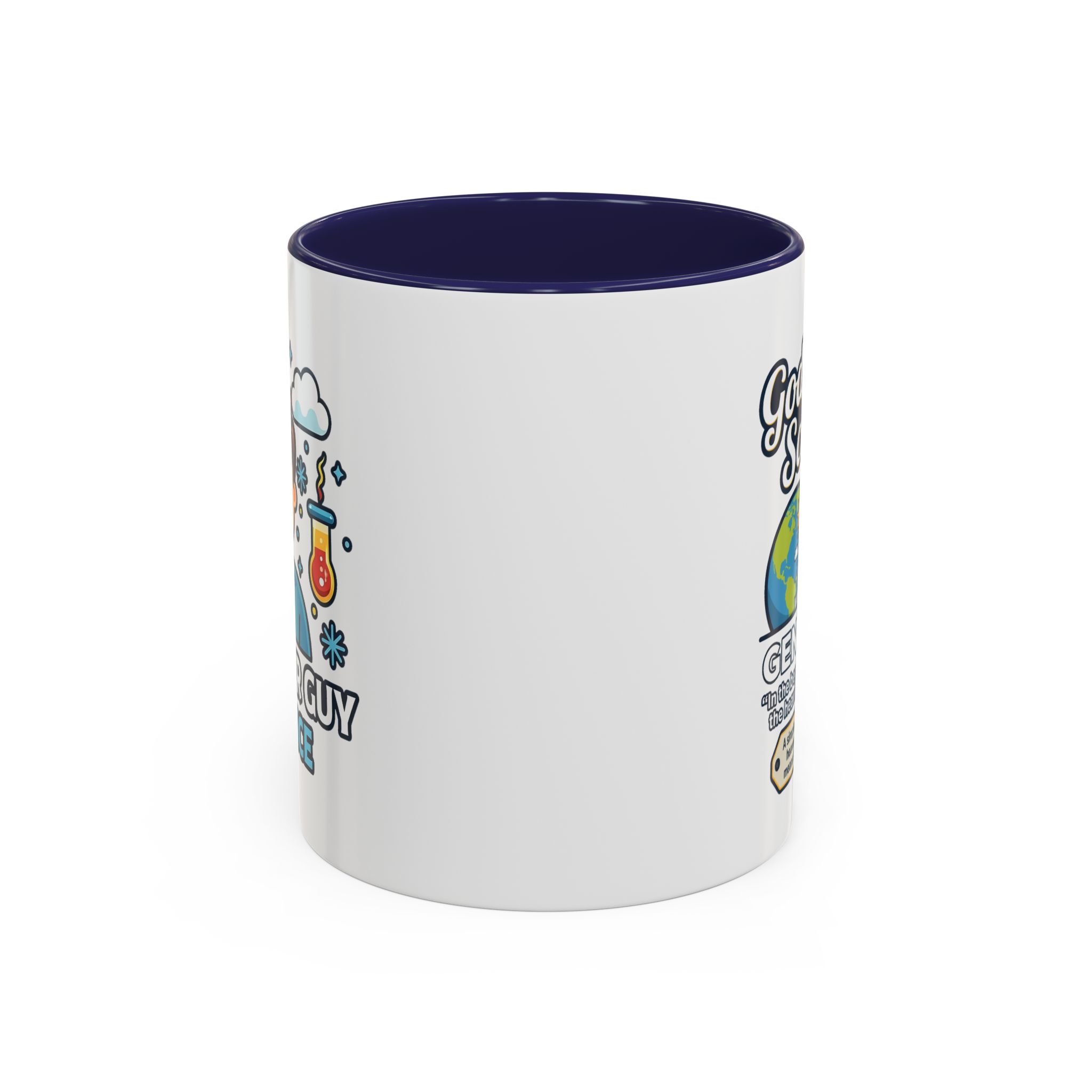 God Made Science Coffee Mug — "Genesis 1:1" Christian Faith & Science Accent Mug - Image 2