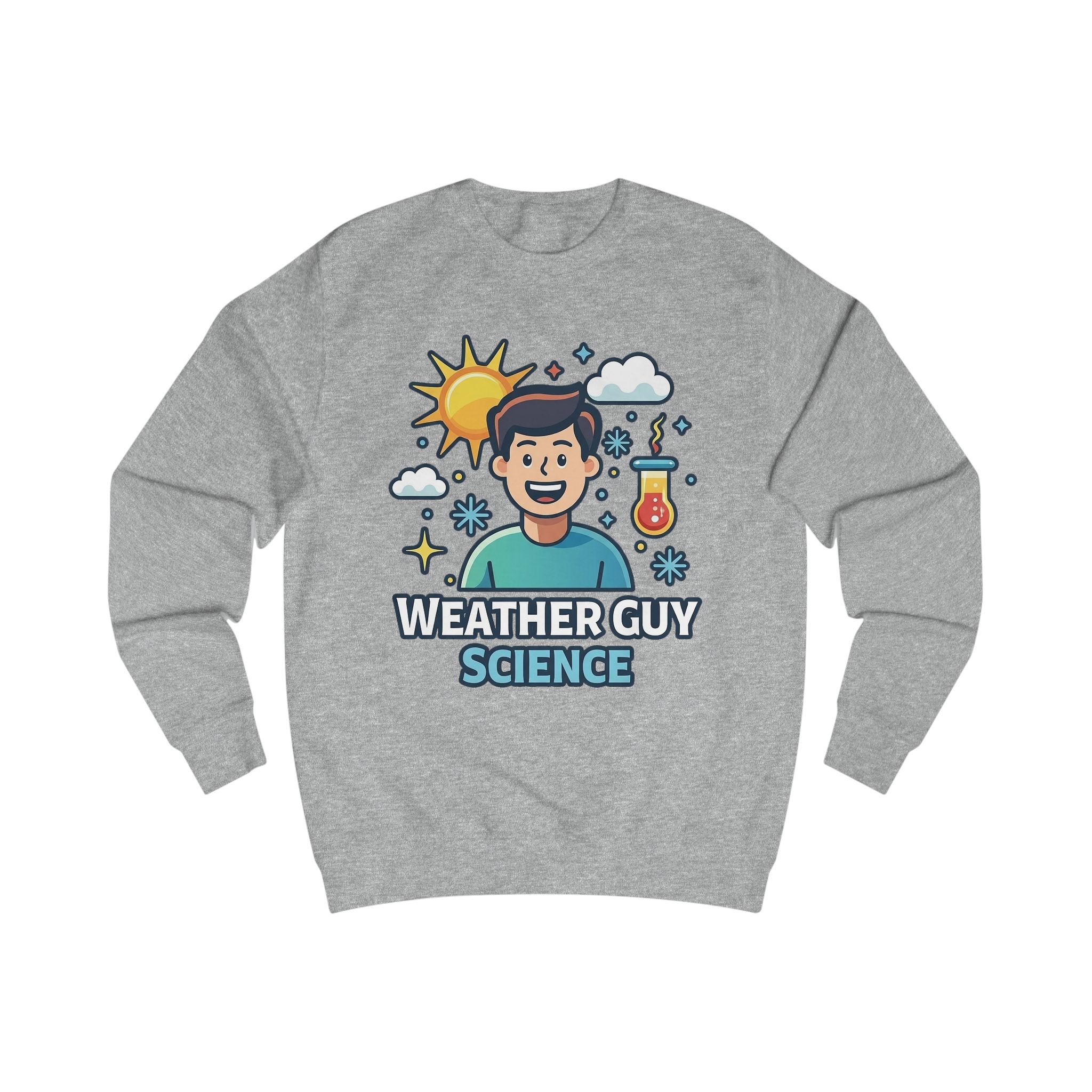 Weather Guy Science Sweatshirt — "God Made Science" Back Design - Image 3