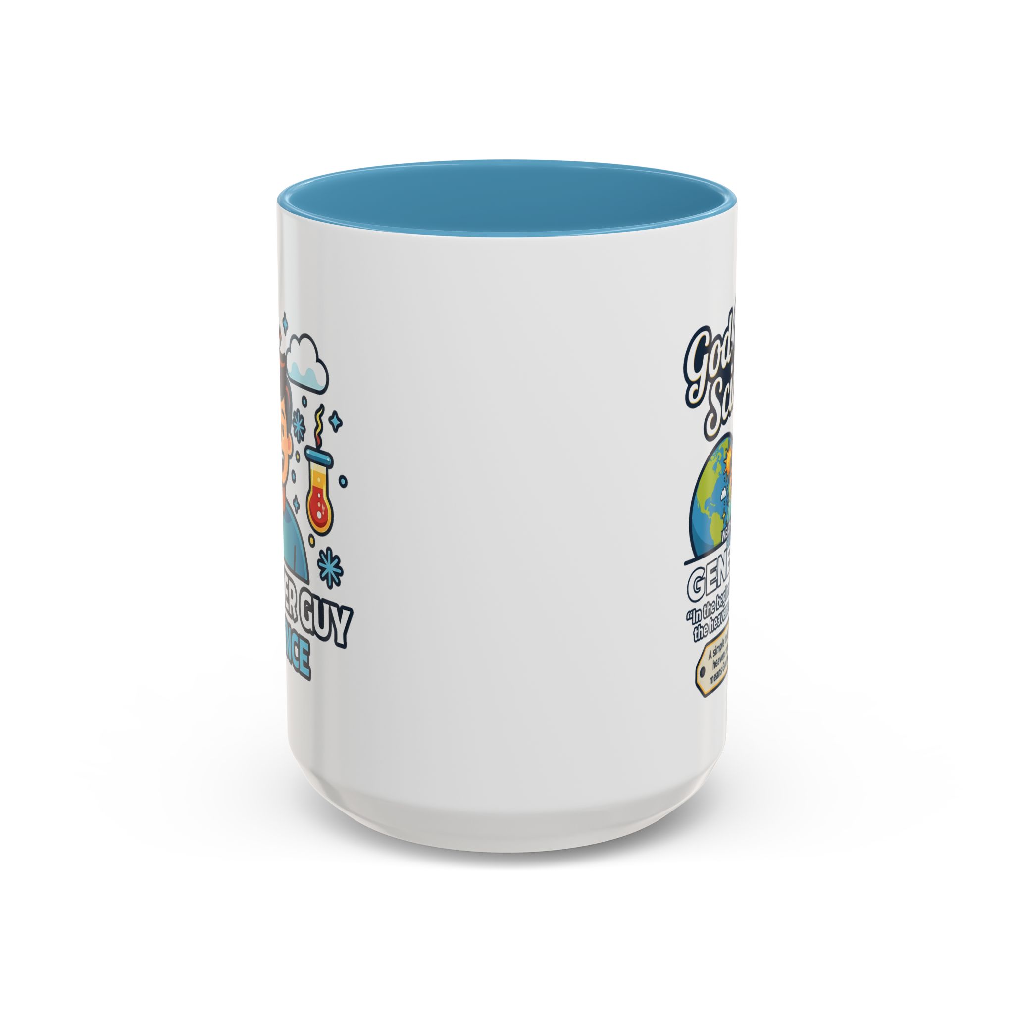 God Made Science Coffee Mug — "Genesis 1:1" Christian Faith & Science Accent Mug - Image 47