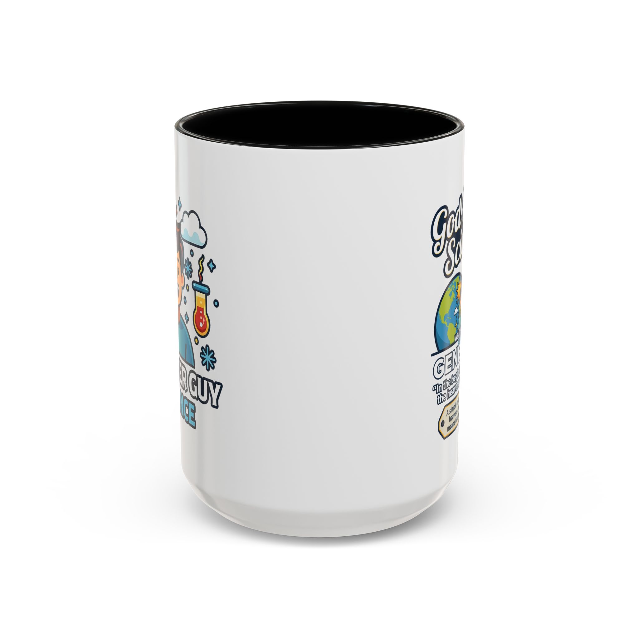 God Made Science Coffee Mug — "Genesis 1:1" Christian Faith & Science Accent Mug - Image 22