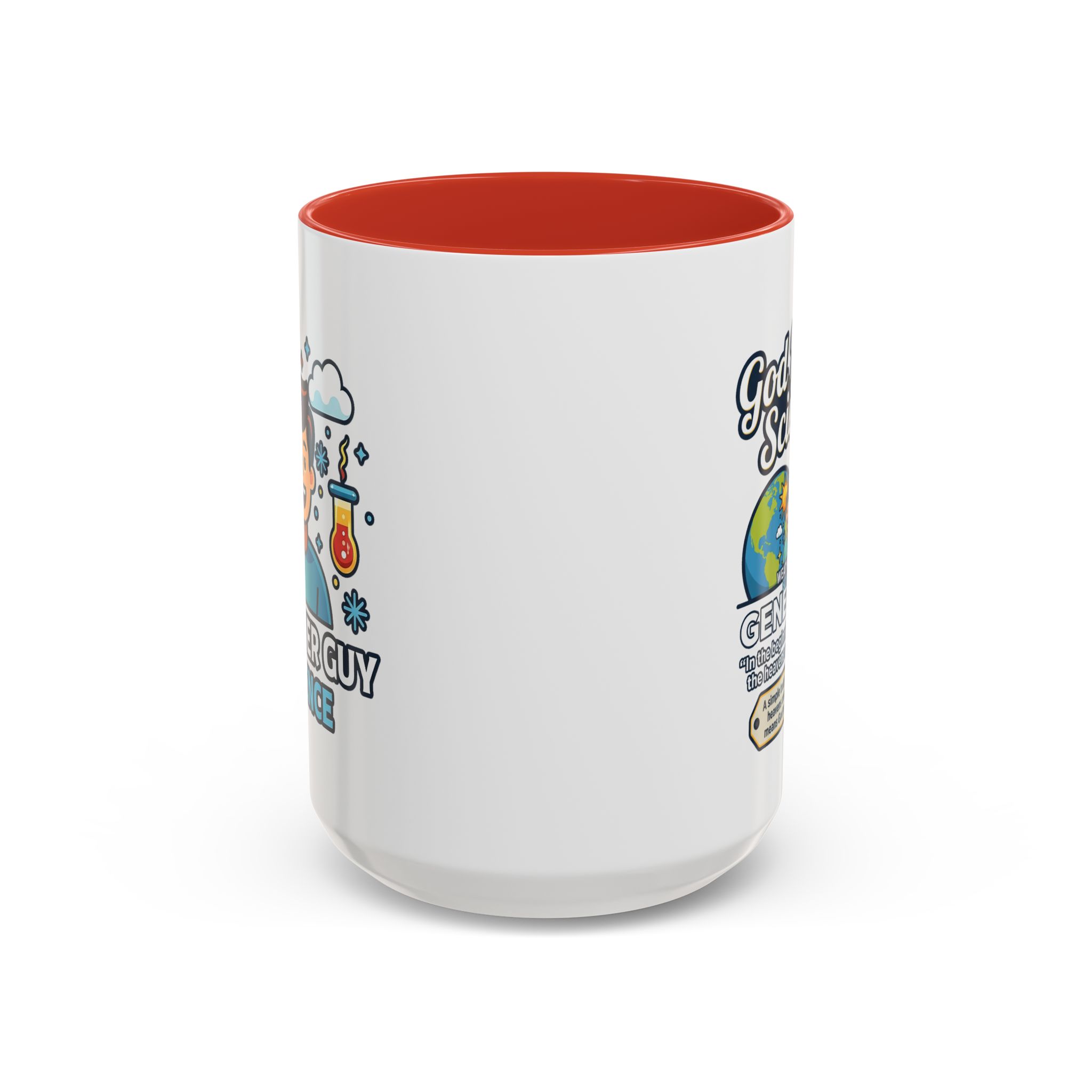 God Made Science Coffee Mug — "Genesis 1:1" Christian Faith & Science Accent Mug - Image 37