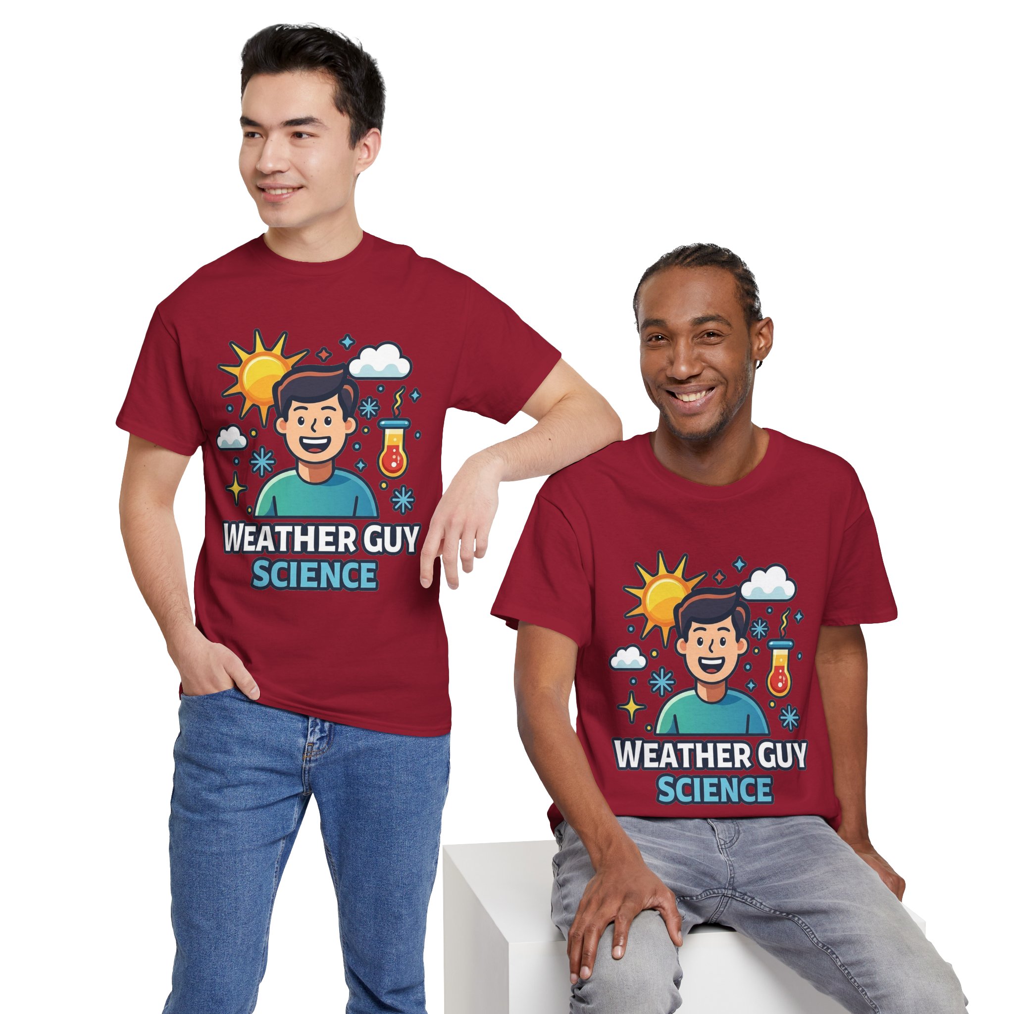 Weather Guy Science T-Shirt - Front Print Only - Image 75