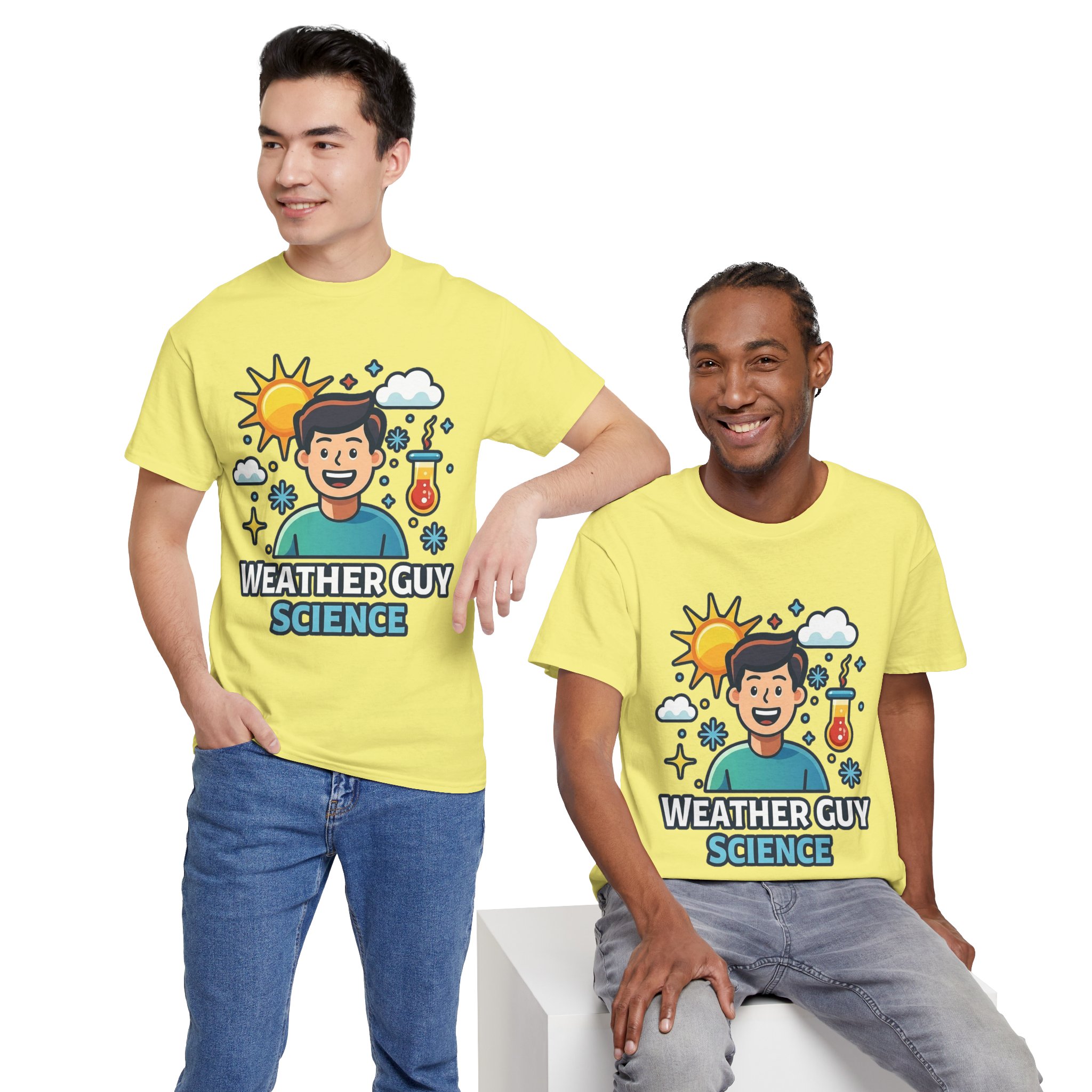Weather Guy Science T-Shirt - Front Print Only - Image 26