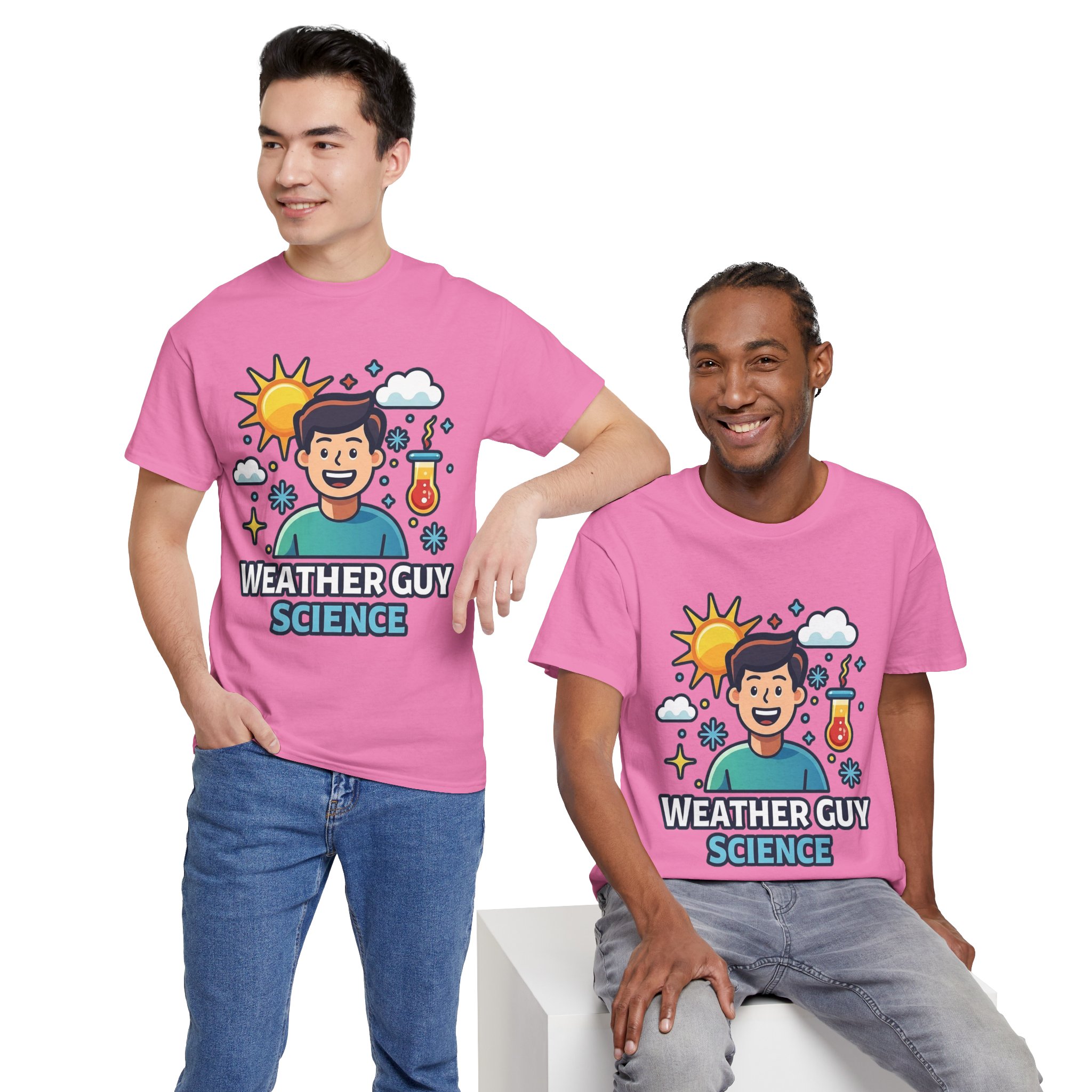 Weather Guy Science T-Shirt - Front Print Only - Image 68