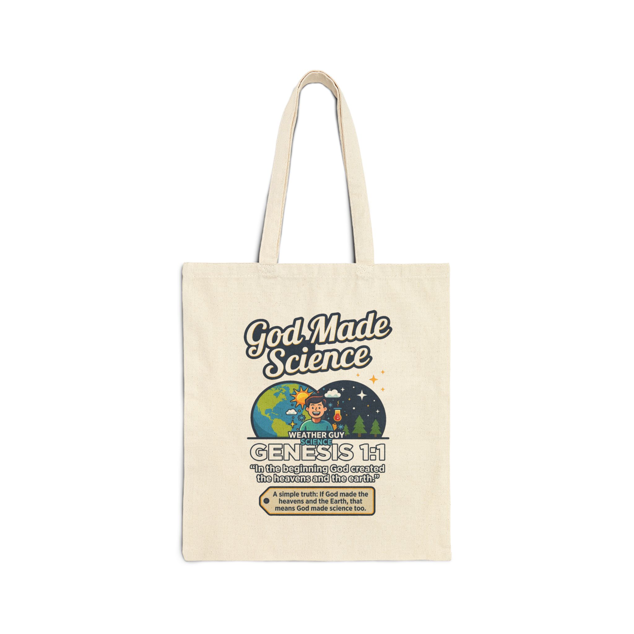 Cotton Canvas Tote Bag - Image 2