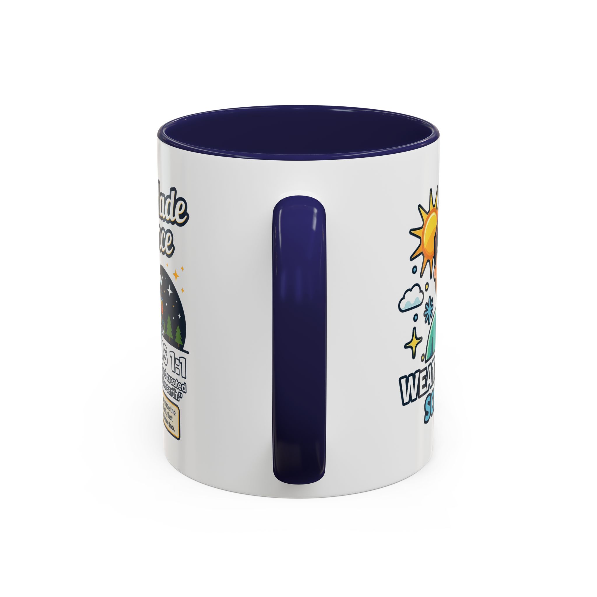 God Made Science Coffee Mug — "Genesis 1:1" Christian Faith & Science Accent Mug - Image 5