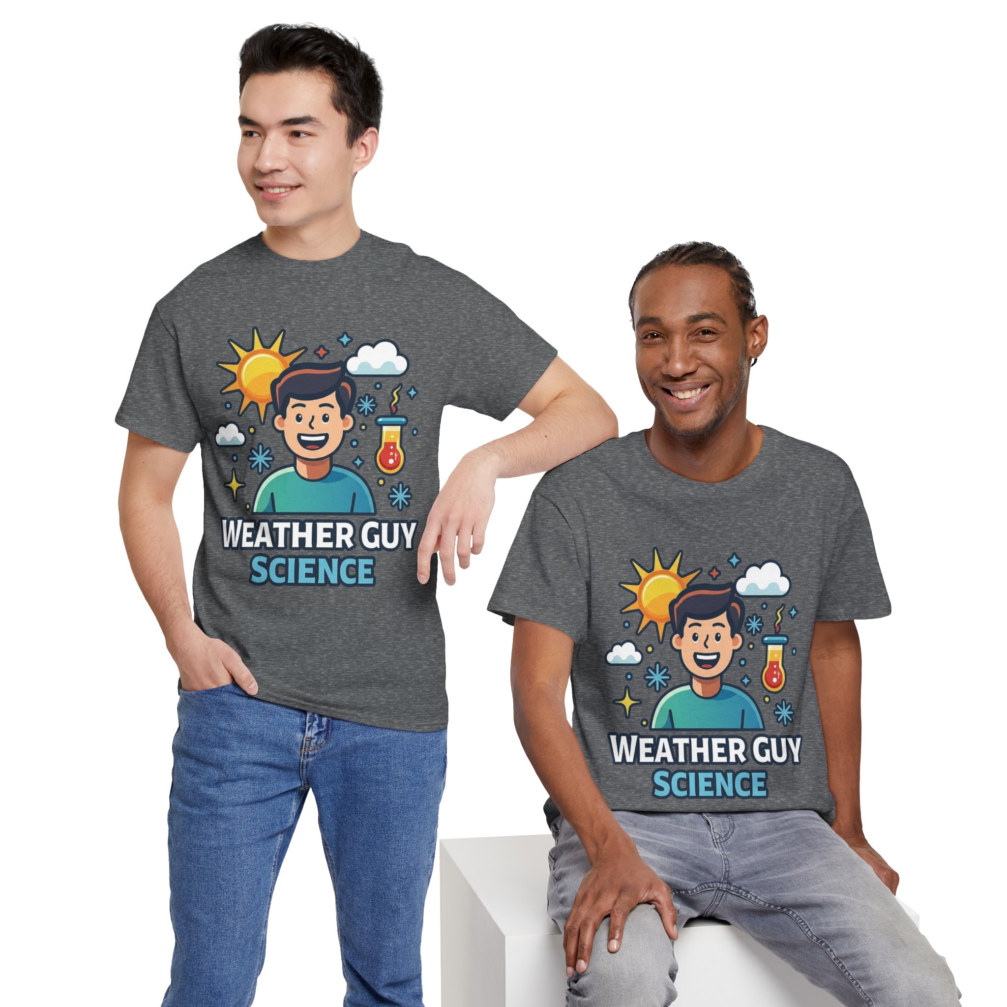 Weather Guy Science T-Shirt - Front Print Only - Image 40