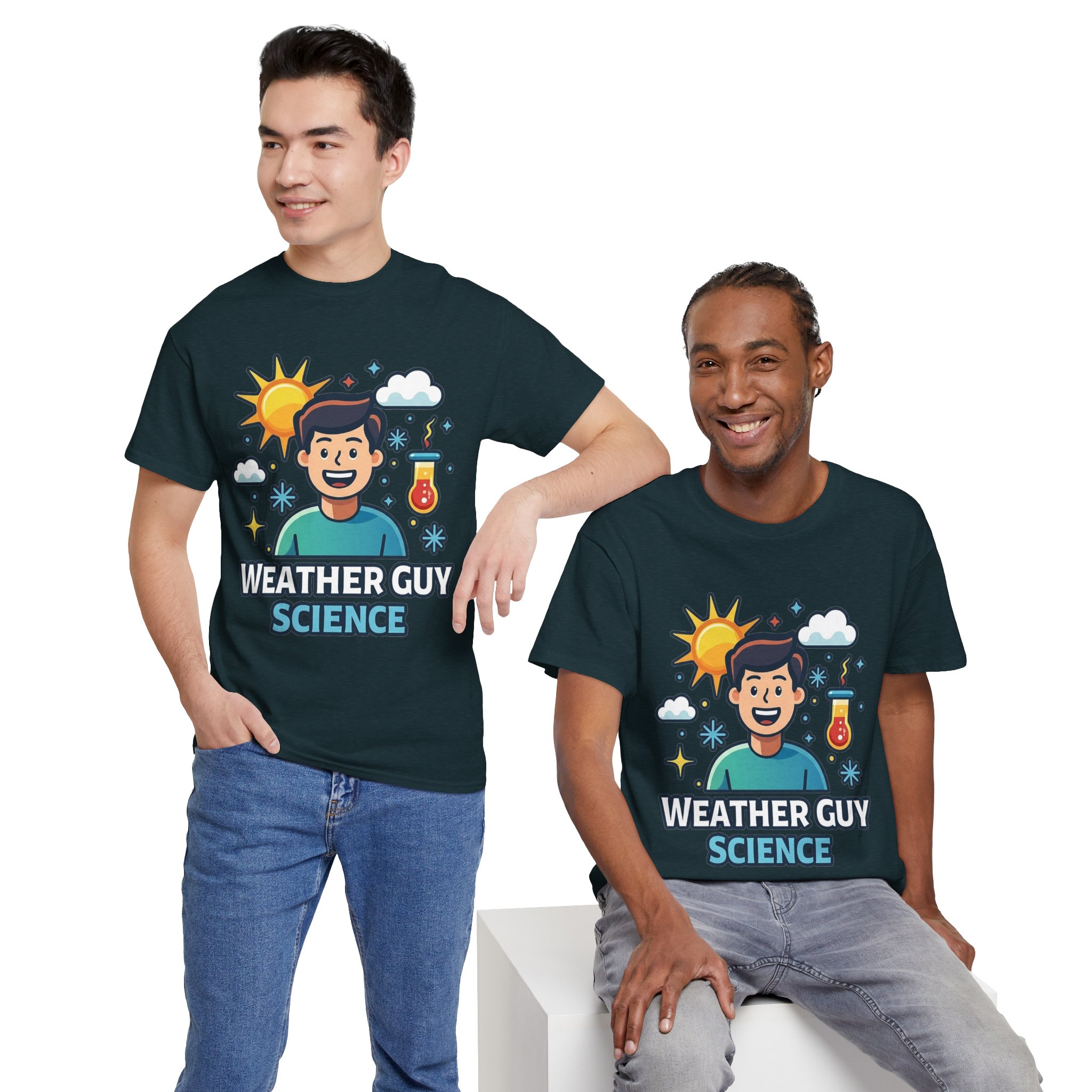 Weather Guy Science T-Shirt - Front Print Only - Image 47